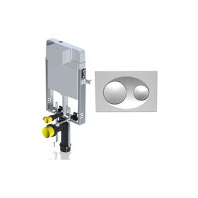 Serel Smooth T020111BK40 Metal Ayaklı Gömme Rezervuar Seti