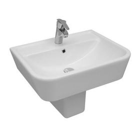 Serel Star 48x60 cm İnce Kenarlı Yarım Ayaklı Lavabo