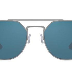 Serengeti Shelby SS533004 54 Unisex Gümüş Geometrik Çerçeve Güneş Gözlüğü