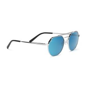 Serengeti Shelby SS533004 54 Unisex Gümüş Geometrik Çerçeve Güneş Gözlüğü