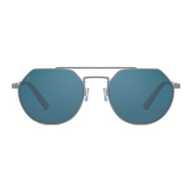 Serengeti Shelby SS533004 54 Unisex Gümüş Geometrik Çerçeve Güneş Gözlüğü