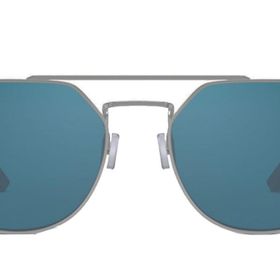 Serengeti Shelby SS533004 54 Unisex Gümüş Geometrik Çerçeve Güneş Gözlüğü