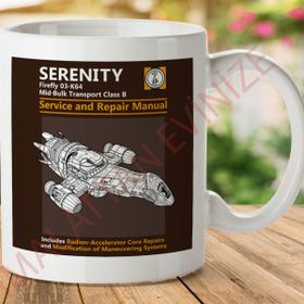 Serenity Servis ve Tamir El Kitabı Baskılı Kupa