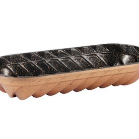 Serenk Fun Cooking Baton Alüminyum Döküm Granit Kaplama 34 cm Sarı Kek Kalıbı