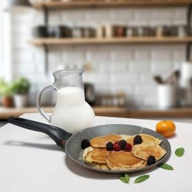 Serenk Fun Cooking Defne 22 cm Alüminyum Döküm Granit Kaplama Krep Tava