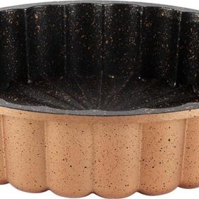 Serenk Fun Cooking Papatya Alüminyum 28 cm Sarı Döküm Granit Kaplama Tart Kalıbı