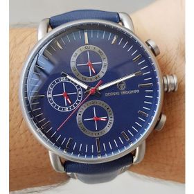 Sergio Tacchini Fonksiyonları Aktif Lacivert Deri Kayışlı Erkek Kol Saati