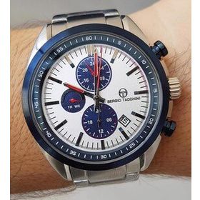 Sergio Tacchini Fonksiyonları Aktif Takvimli Çelik Bilezik Erkek Kol Saati