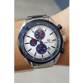 Sergio Tacchini Fonksiyonları Aktif Takvimli Çelik Bilezik Erkek Kol Saati