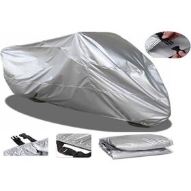 Sergül Kral Motor KR-12 Elektrikli Lüx Kalite Kalın 4 Mevsim Koruma Gri Motosiklet Brandası