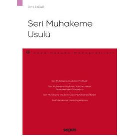 Seri Muhakeme Usulü - Elif Ildırar