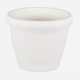 Serinova 3,3 lt Beyaz Hasır Saksı