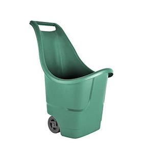 Serinova Baha 50 lt Yeşil Plastik Tekerlekli Bahçe Arabası