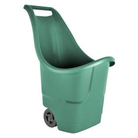 Serinova Baha 50 lt Yeşil Plastik Tekerlekli Bahçe Arabası