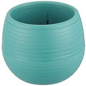 Serinova ES05 13 cm 1,3 Litre Yeşil Elvan Kaktüs Sukulent Saksısı