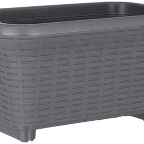 Serinova HB01 Antrasit Balkon Saksı