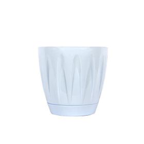 Serinova P001 11.5 cm 0.7 lt Kırmızı Tabaklı Papatya Saksı