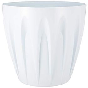 Serinova P007 45 cm 46 L Beyaz Papatya Tabaklı Saksı