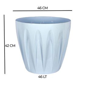 Serinova P007 Papatya Tabaklı 45 cm 46 lt Kırmızı Saksı