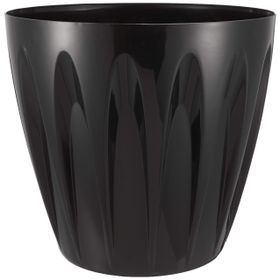 Serinova P007 Papatya Tabaklı 45 cm 46 lt Siyah Saksı