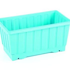 Serinova S232 49 cm 7.4 lt Turkuaz Tabaklı Klasik Balkon Saksı