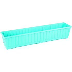 Serinova S233 Turkuaz 75 cm 11.5 Litre Klasik Balkon Tabaklı Saksı
