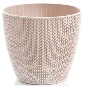 Serinova SML1 Sümela Tabaklı 11cm 0,5 Litre Kirli Beyaz Dekoratif Saksı
