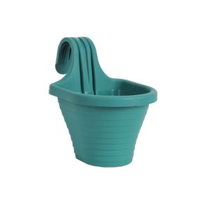Serinova TOM3 20 cm 3 lt Yeşil Askılı Balkon Saksı