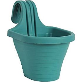 Serinova TOM3 20 cm 3 lt Yeşil Askılı Balkon Saksı