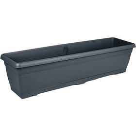 Serinova V630 Tabaklı 72 cm 14 lt Antrasit Villa Balkon Saksı