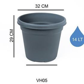 Serinova Vaha No 5 Geniş Tabanlı 14 lt Saksı