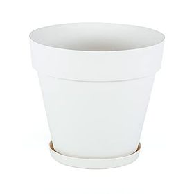 Serinova YS08 Yalı 55 cm 76 lt Kirli Beyaz Drenaj Aparatlı Saksı