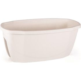 Serinova ZS02 Zümrüt 58 cm 15.5 lt Beyaz Askı Aparatlı Balkon Saksısı