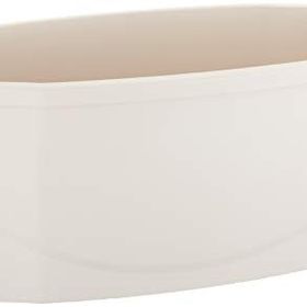 Serinova ZS02 Zümrüt 58 cm 15.5 lt Beyaz Askı Aparatlı Balkon Saksısı
