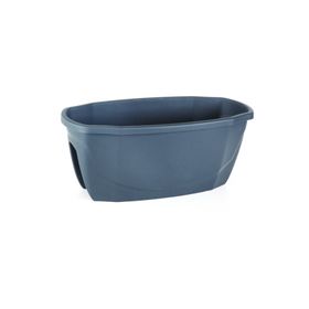 Serinova ZS02 Zümrüt Balkon Askı Aparatı ile Birlikte 58 cm 15.5 lt Antrasit Saksı
