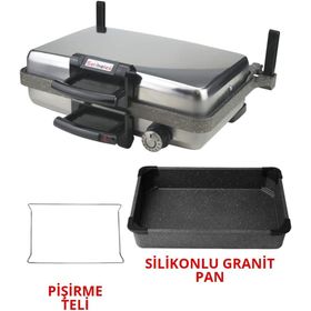 Sermelex Turbo Granit Grill Inox Tost Makinesi