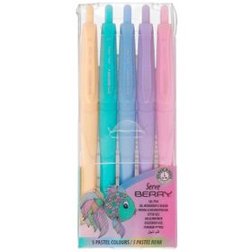 Serve 5'li Berry 0.7 mm Pastel Jel Kalem Set