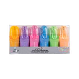 Serve Berry 6 Renk Mini Pastel Fosforlu Kalem Seti