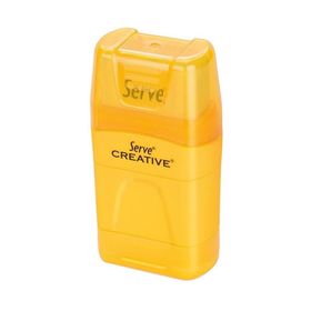 Serve Creative Sarı Silgili Çiftli Kalemtıraş
