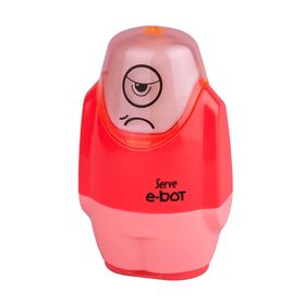 Serve E-Bot Kırmızı Kalemtraşlı Silgi