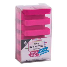 Serve Steps Fosforlu Pembe Silgi