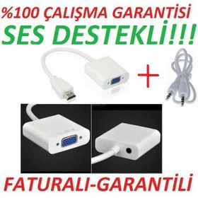 Ses Destekli HDMI To Vga Dönüştürücü
