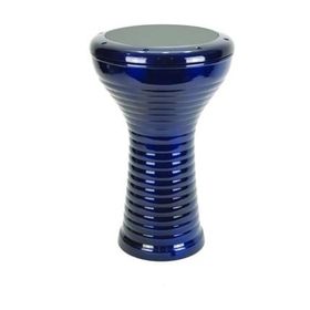 Ses Müzik Aletleri DDBD28BL Mavi Boru Desenli Döküm Darbuka