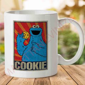 Sesame Street Cookie Monster Soviet Baskılı Kupa