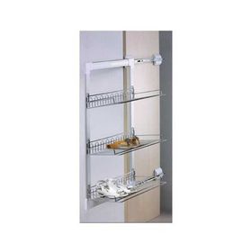Sese 1000-14-09-01 3 Katlı Modül 40 cm Krom Dolap İçi Ayakkabılık