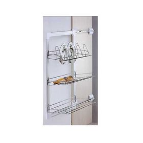 Sese 1000-14-10-01 3 Katlı Krom Modül 40 cm Dolap İçi Ayakkabılık
