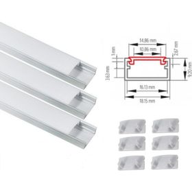Sese 724-01 15000K 3x1 mt Led Kanallı Beyaz Kapak