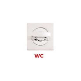 Sese Krom/İnox Kare Wc Rozet Kapı Kolu