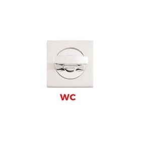 Sese Krom/İnox Kare Wc Rozet Kapı Kolu