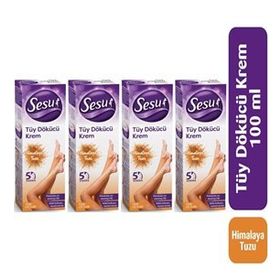 Sesu 100 ml x 4 Himayala Tuzu Tüy Dökücü Krem